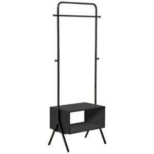 Kave Home Černý kovový věšák Celise 180 x 74 cm