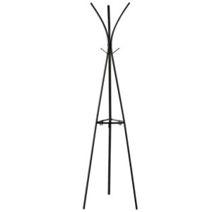 Kave Home Černý kovový věšák Stearn 183 cm