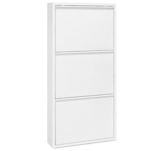 Kave Home Bílý kovový botník Ode 103 cm