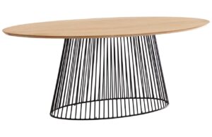 Kave Home Mangový oválný jídelní stůl Leska 200 x 110 cm