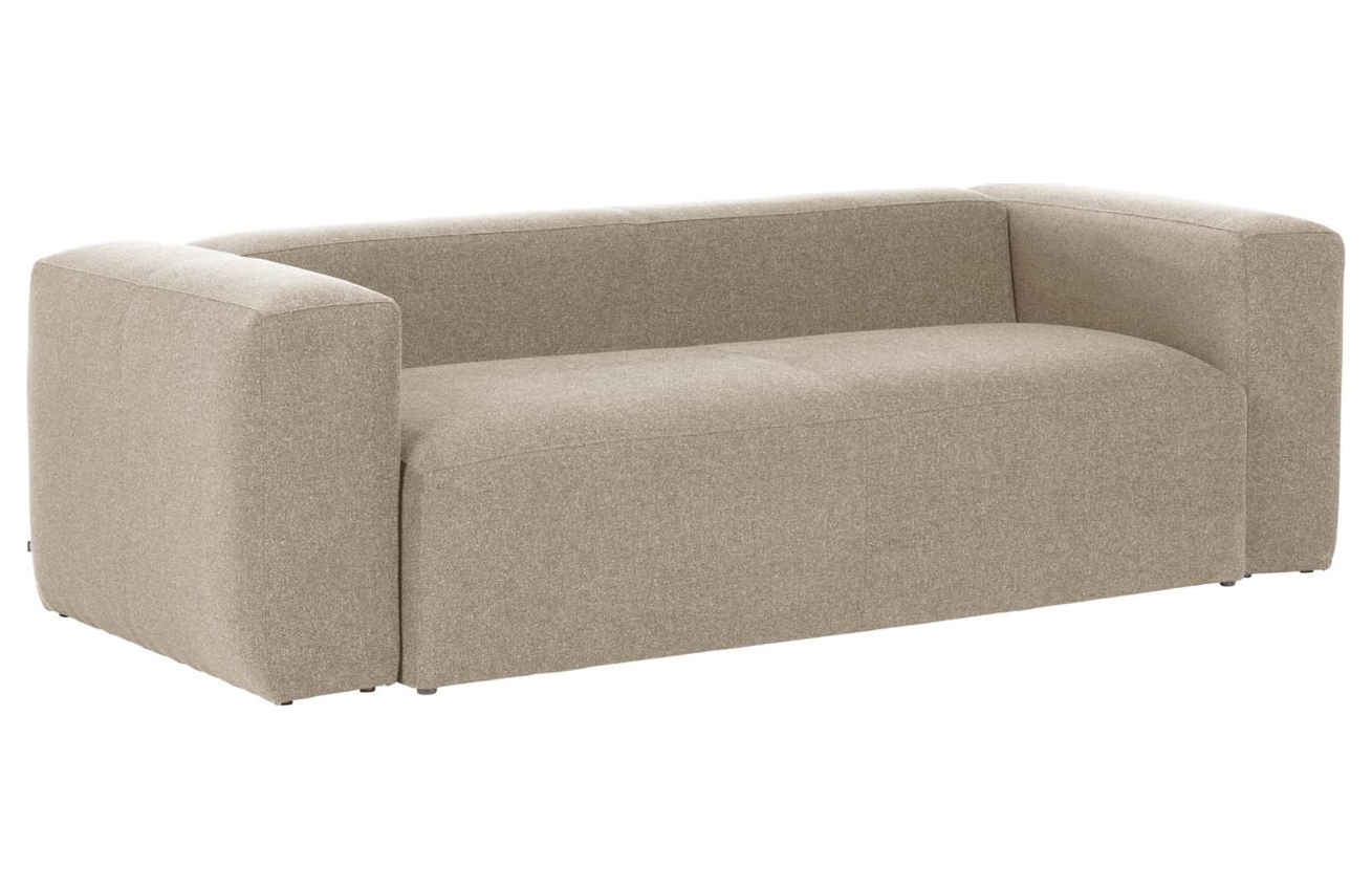 Kave Home Béžová pohovka Blok 210 cm