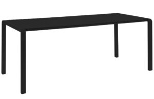 Zuiver Černý kovový zahradní jídelní stůl VONDEL 214 x 97 cm