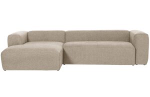 Kave Home Béžová rohová pohovka Blok 300 cm