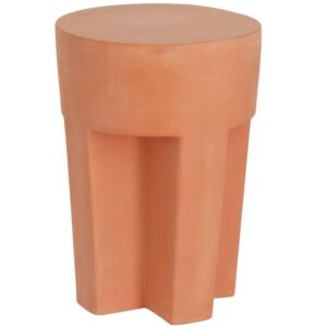 Kave Home Terakotový zahradní odkládací stolek Vilena 33 cm