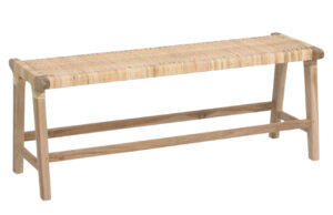 Kave Home Ratanová lavice Beida 120 cm