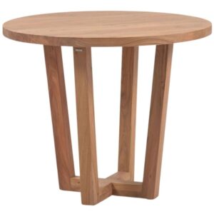 Kave Home Dřevěný jídelní stůl Nahla ⌀90 cm