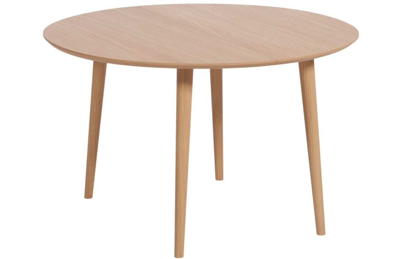 Kave Home Dubový rozkládací jídelní stůl Oqui 120-200 x 120 cm