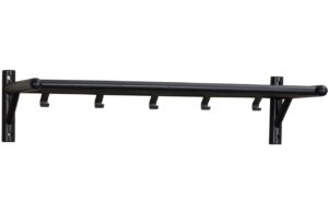 Černý dubový nástěnný věšák ROWICO MILFORD 80 cm