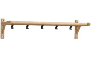 Dubový nástěnný věšák ROWICO MILFORD 80 cm