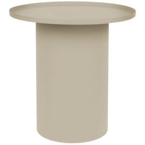 White Label Krémově bílý matný kovový odkládací stolek WLL SVERRE 46 cm