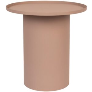 White Label Růžový matný kovový odkládací stolek WLL SVERRE 46 cm