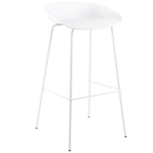 Bílá plastová barová židle Somcasa Alene 74 cm