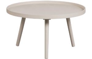 WOOOD Béžový lakovaný konferenční stolek Mesa ⌀60 cm