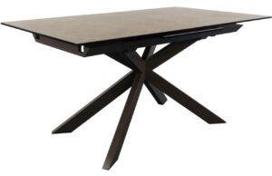Kave Home Hnědý keramický rozkládací jídelní stůl Atminda 160/210 x 90 cm
