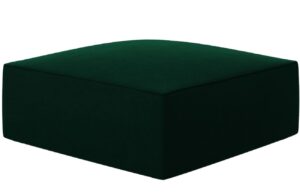 Micadoni Zelená sametová podnožka Ruby 93 x 93 cm
