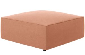 Micadoni Růžová sametová podnožka Ruby 93 x 93 cm