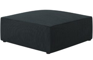 Micadoni Tmavě modrá manšestrová podnožka Ruby 93 x 93 cm