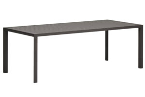 Kave Home Šedý kovový zahradní jídelní stůl Culip 220 x 100 cm
