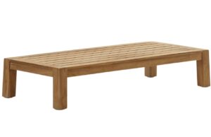 Kave Home Teakový zahradní konferenční stolek Forcanera 153 x 76 cm