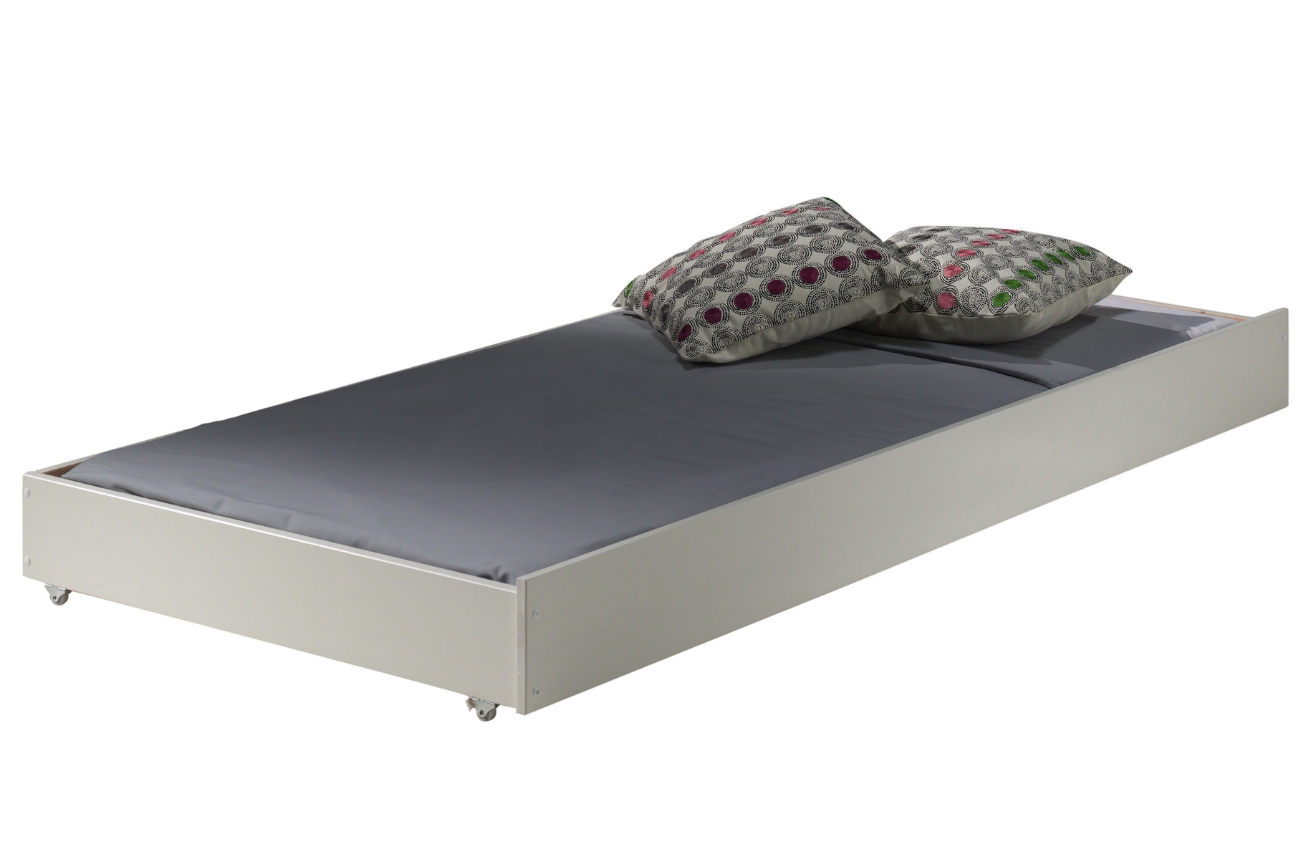 Vipack Bílá borovicová zásuvka k posteli Pino 196 x 90 cm