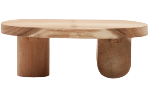Kave Home Dřevěný konferenční stolek Mosi 90 x 60 cm