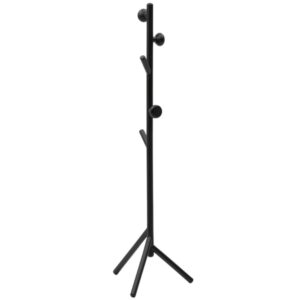 Kave Home Černý dřevěný stojací věšák Nadue 170 cm