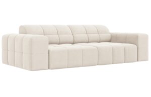Cosmopolitan Design Béžová sametová pohovka Chicago 204 cm