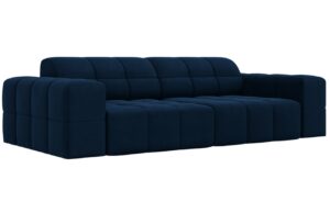 Cosmopolitan Design Královsky modrá sametová pohovka Chicago 204 cm