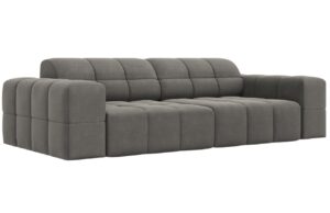 Cosmopolitan Design Šedá sametová pohovka Chicago 204 cm