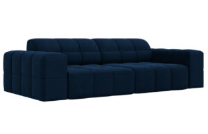 Cosmopolitan Design Královsky modrá sametová pohovka Chicago 244 cm