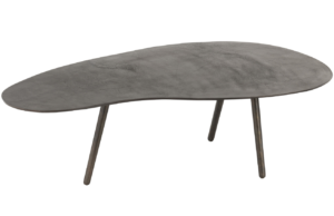 Černý kovový konferenční stolek J-line Ashara 119 x 72 cm