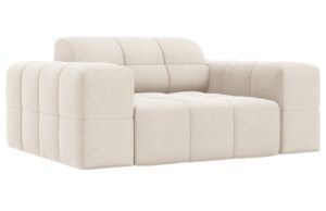 Cosmopolitan Design Béžové sametové křeslo Chicago