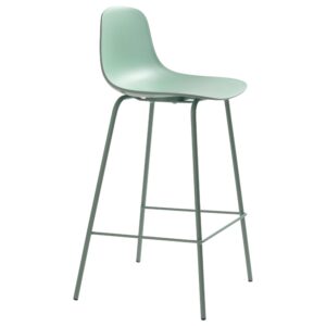 Unique Furniture Zelená plastová barová židle Whitby 68 cm