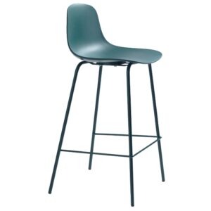 Unique Furniture Petrolejová plastová barová židle Whitby 68 cm