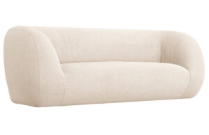 Cosmopolitan Design Béžová bouclé pohovka Essen 210 cm