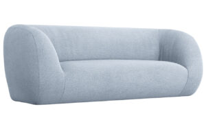 Cosmopolitan Design Světle modrá bouclé pohovka Essen 210 cm