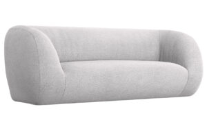 Cosmopolitan Design Světle šedá bouclé pohovka Essen 210 cm