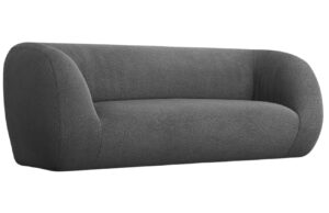 Cosmopolitan Design Šedá bouclé pohovka Essen 210 cm