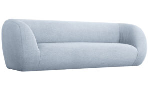 Cosmopolitan Design Světle modrá bouclé pohovka Essen 230 cm