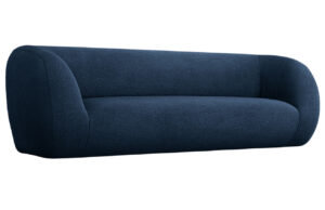 Cosmopolitan Design Modrá bouclé pohovka Essen 230 cm