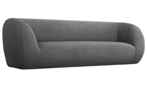 Cosmopolitan Design Šedá bouclé pohovka Essen 230 cm