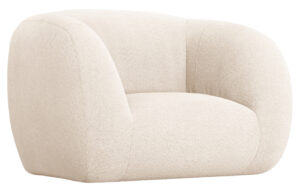 Cosmopolitan Design Béžové bouclé křeslo Essen