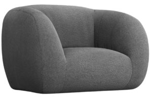 Cosmopolitan Design Šedé bouclé křeslo Essen