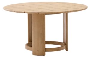 Kave Home Dřevěný zahradní jídelní stůl Xoriguer 140 cm