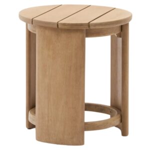 Kave Home Dřevěný zahradní odkládací stolek Xoriguer 56 cm