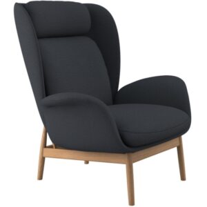 Flexlux Tmavě modré čalouněné lounge křeslo PADOVA