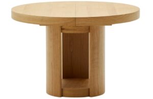 Kave Home Dubový rozkládací jídelní stůl Artis 120/170 x 120 cm