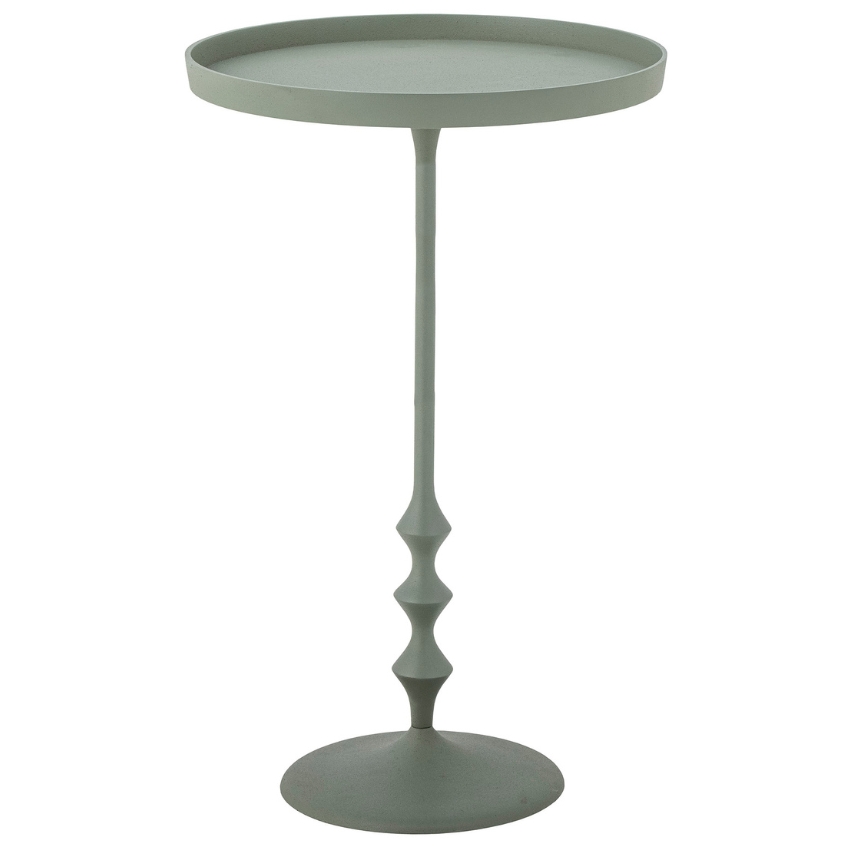 Bloomingville Zelený kovový odkládací stolek Anjou 37 cm