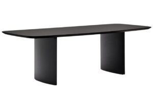 Kave Home Černý lakovaný jídelní stůl Litto 240 x 100 cm