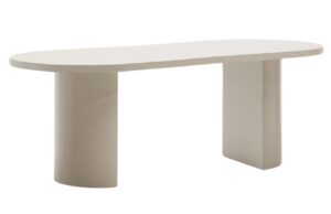 Kave Home Krémový lakovaný jídelní stůl Nealy 200 x 100 cm